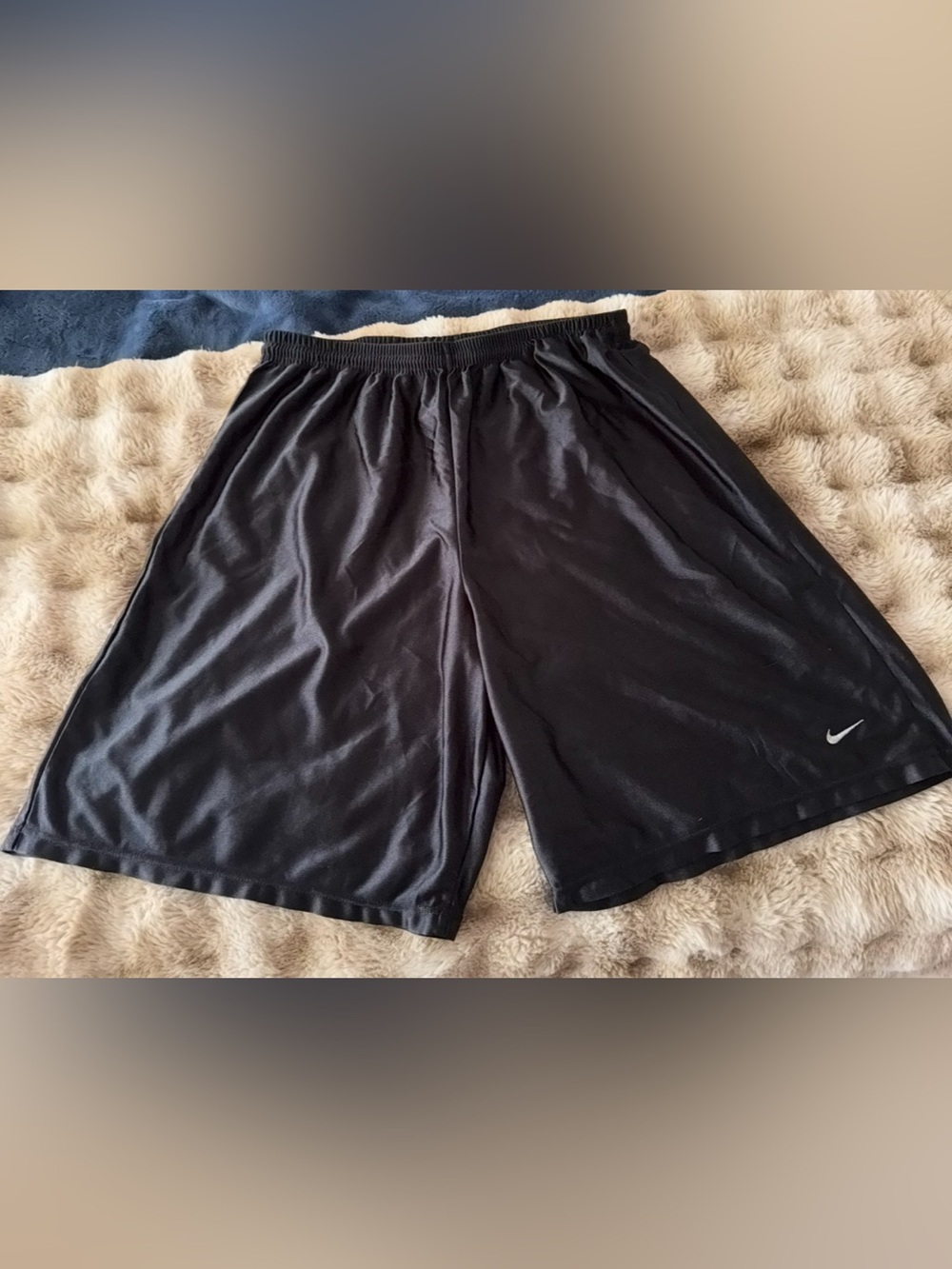 Nike Vintage Made In USA Black Mesh Athletic Basketball Shorts Mens XXL - Picture 4 of 5